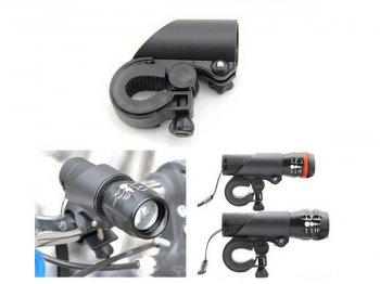 Lukturīša Turētājs uz Velosipēda Stūres Rāmja | Adjustable Bicycle Handlebar Flashlight Holder