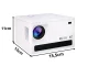 Video projektors X6, LCD, Android TV 11.0, Wi-Fi, Bluetooth, HDMI, 720p, 4K atbalsts