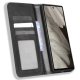 Google Pixel 7a Wallet Design Card Slots Leather Phone Case Cover, Black