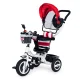ECOTOYS trīsritenis ar grozāmu sēdekli un jumtiņu, sarkans