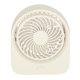 Wireless Desk Fan with Clip, USB, 3 Speeds, 11.5 cm, White