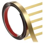 Декоративная самоклеящаяся лента молдинг 2см x 10м, золотая