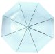 Transparent blue umbrella