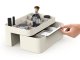 Cosmetics Makeup Organizer Container Storage Box with Drawer and Mirror