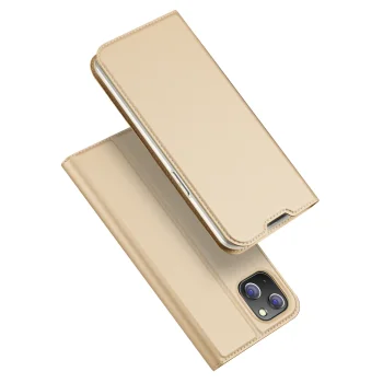 Чехол-книжка Dux Ducis Skin Pro для iPhone 14 Plus, золотой