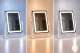 ModernHome kosmētiskais LED grima spogulis 25x30 cm ar 3 gaismas toņiem un skārienvadību