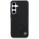 Чехол Mercedes Leather Horizontal Debossed Curves MagSafe для Samsung Galaxy S25 - Черный