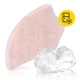 4FIZJO rievots Gua Sha masāžas akmens no rozā kvarca