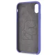 Чехол Karl Lagerfeld Silicone для iPhone X / Xs, Фиолетовый