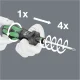 Держатель бит Wera 826 T Kraftform Turbo Rapidaptor 1/4\"