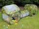 Bērnu spēļu telts ar tuneli un mājiņu | Children\'s play tent with tunnel