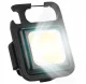 COB LED Keychain Flashlight with Magnet, Black