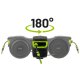Gardlov Automatic Garden Hose Reel with 25m Hose, Black/Green