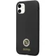 Guess iPhone 11 / XR vāciņš Silicone Logo Strass 4G, melns