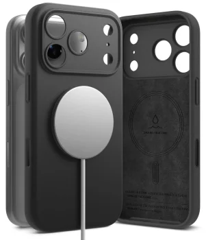 Чехол Ringke Silicone MagSafe для Apple iPhone 18 Pro Max, черный