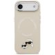 Karl Lagerfeld Karl & Choupette Pins MagSafe vāciņš iPhone Air bēšs