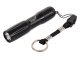 Mini tactical LED flashlight with keychain, battery powered
