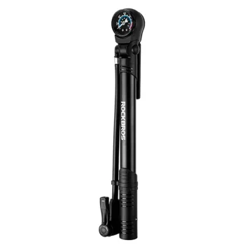Rockbros 42310006001 velosipēda sūknis ar manometru, melns