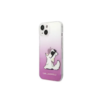 Чехол Karl Lagerfeld Choupette Fun для iPhone 14 Pro Max розовый