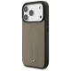Mercedes iPhone 17 Pro vāciņš Leather The Move MagSafe, bēšs