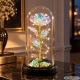 Eternal Rose in Glass Dome with LED Light and Gift Box