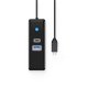 Orico PW3UR25-C3 3 portu USB centrmezgls ar RJ45 2.5G Ethernet, 1m, melns