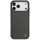 Mercedes Leather Large Laurel Leave MagSafe vāciņš iPhone 17 Pro Max Anthracite