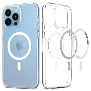 Spigen Ultra Hybrid Magsafe vāciņš iPhone 13 Pro (6,1"), balts / caurspīdīgs