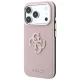 Чехол Guess Grained & Big Resin Logo для iPhone 18 Pro / 17 Pro, розовый