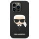 Karl Lagerfeld Silicone Karl\'s Head Case for iPhone 14 Pro Max, Black