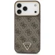 Guess 4G PU Leather MagSafe vāciņš Apple iPhone 17 Pro Max, Melns