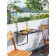 Durable Folding Balcony Table 60x43cm Sofotel SO-982 Black