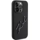 Karl Lagerfeld Silicone Karl Script vāciņš Apple iPhone 15 Pro, Melns