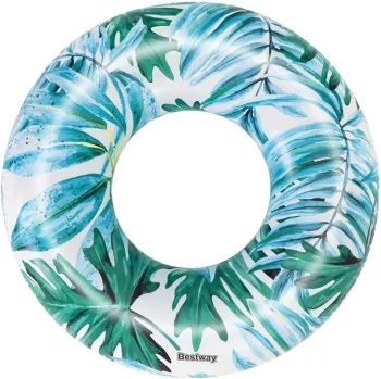 Надувной круг для плавания Bestway 36237 Tropical Palms, 119 см, синий