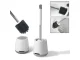 Silicone Toilet Brush 43 cm, White/Gray