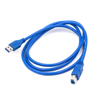 Printera kabelis USB 3.0 A-B, 2 m, zils