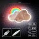 LED Neon Cloud Mirror Light for Wall Decor Forever Light FMNE05, Multicolor