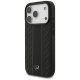 Mercedes Leather Laurel Leaves Stripes MagSafe Phone Case Cover iPhone 17 Pro - Black