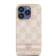 Чехол DKNY для iPhone 15 Pro Max Checkered Mono Pattern & Printed Stripes, розовый