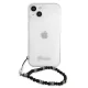 Guess Pearl Vāciņš Apple iPhone 13 mini, Caurspīdīgs / Melns