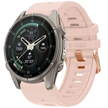 Силиконовый ремешок Tech-Protect для Garmin Fenix 5S/5S Plus/6S/6S Pro/7S/8/9/9 Pro (43 мм),...