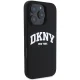 Dkny iPhone 16 Pro Case Silicone White Printed Logo MagSafe, Black