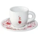Набор чашек для эспрессо с блюдцами Bialetti Moka Heart, 2 шт.