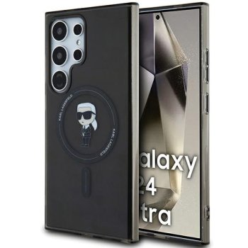 Karl Lagerfeld IML Ikonik MagSafe vāciņš Samsung Galaxy S24 Ultra, Melns