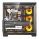 DarkFlash C280 Computer Case Black with 7 Fans