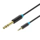 Audio kabelis TRS 3.5mm uz 6.35mm Vention BABBG 1.5m, Melns