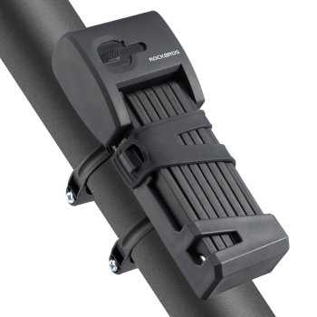 Rockbros 32210826001 pirkstu nospiedumu velosipēda slēdzene, melna