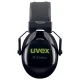 Защитные наушники Uvex K10, черные/зеленые