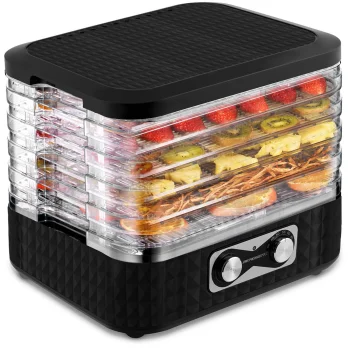 Сушилка для овощей и фруктов Berdsen BD-692 400W 10L, черная