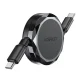 Acefast C13-03 saritināms USB-C uz USB-C kabelis 60W, 0.8m, melns